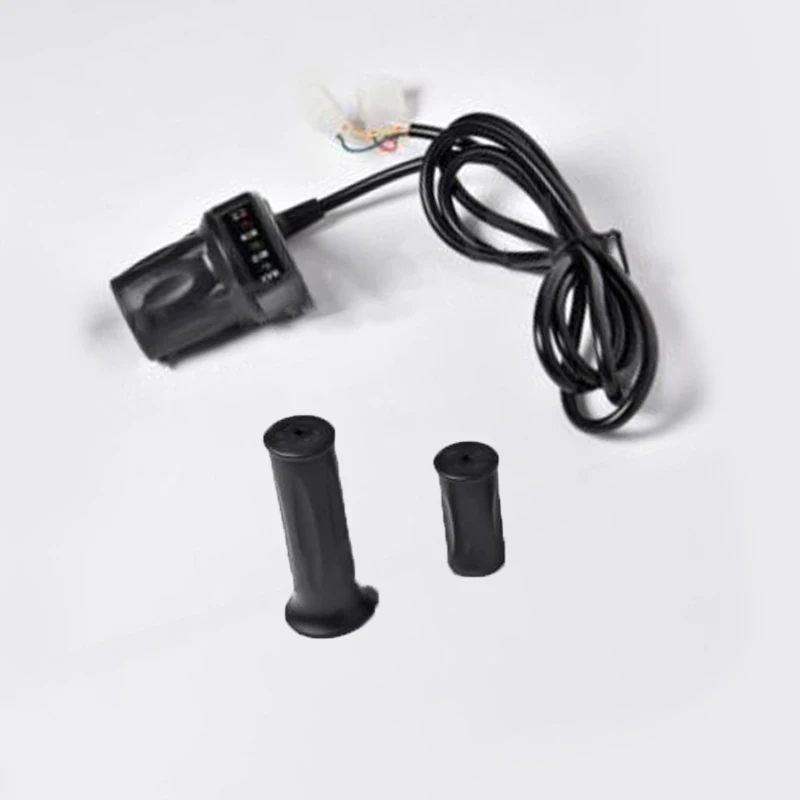 

Electric Bike Half Throttle 4-5 Wire For 22.2mm Handlebar Extra Grip Scooter