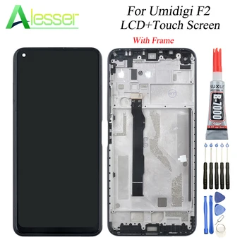 

Alesser For Umidigi F2 LCD Display And Touch Screen Digitizer Assembly 6.53'' Replacement For Umidigi F2 With Frame +Tools +Glue