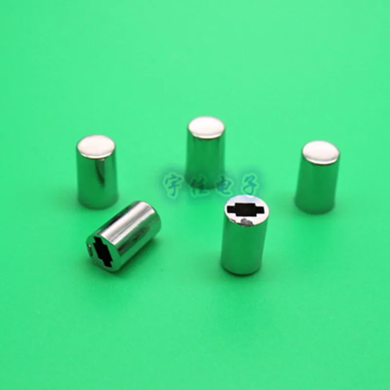 10 Piece 7 * 12mm Light Touch Button Cap Plated Button Cap Square Hole