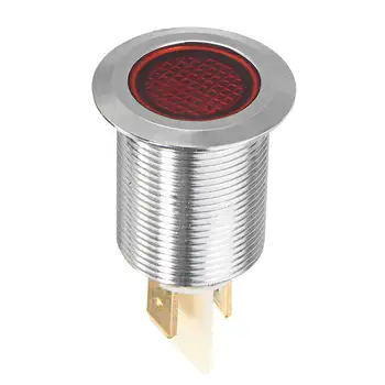 

12V 19mm Turn Signal Light Lamp Waterproof LED Panel Dash Panel Warning Indicator Light Universal For Car Boat Truck Van Metal