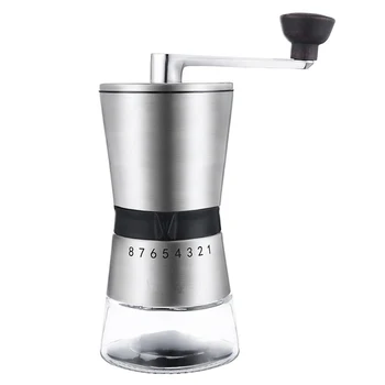 

Manual Coffee Grinder Hand Crank Grinding Stainless Steel Conical Ceramic Coffee Grinder Household FPing
