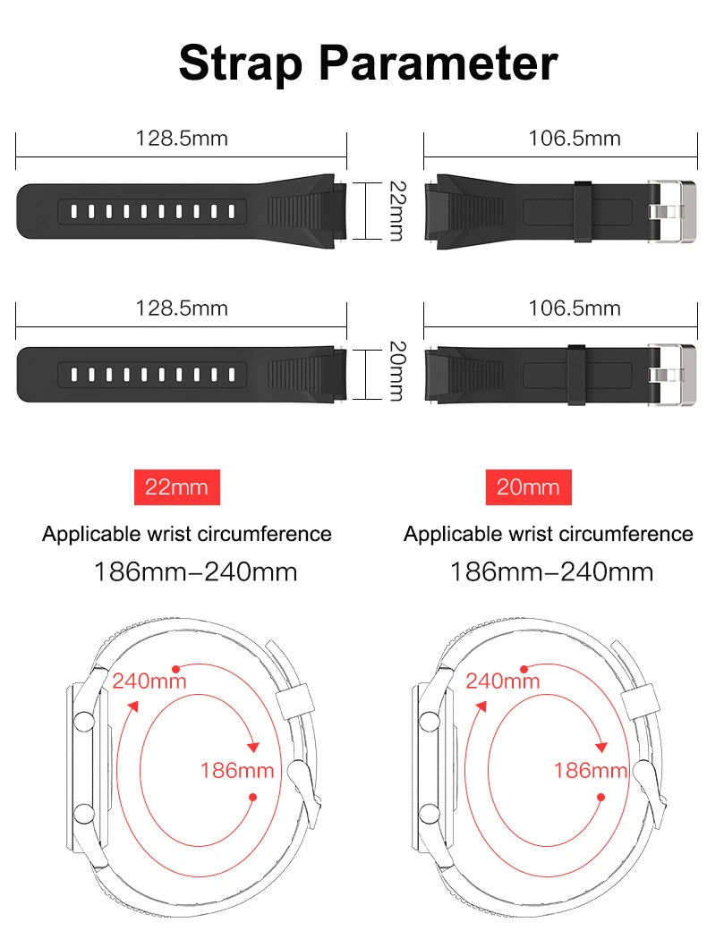 Для amazfit gtr 47 мм ремешок 22 мм 20 мм спортивный силиконовый ремешок для часов Huami amazfit gts/для amazfit gtr 42 мм умные аксессуары