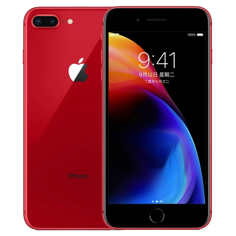 Красный Apple iPhone 8 Plus разблокированный смартфон 5,5 дюймов 12 Мп задняя камера отпечаток пальца iOS 11 шестиядерный 64/256 ГБ rom 4G LTE мобильный телефон - Цвет: Красный