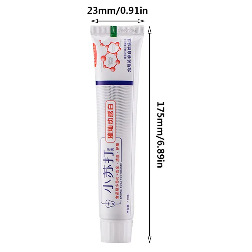 Press Type Teeth Whitening Toothpaste Baking Soda Pressing Toothpaste Fresh Tone Oral Care To Tooth Stains