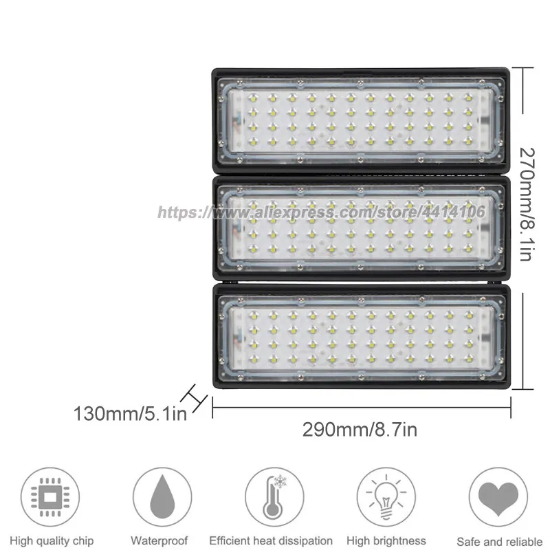 200W LED Flood Light, 20000 Lumen 60° Beam Angle IP67 Waterproof Security Light, Stadium Light Work Light Outdoor Floodlights solar security light with motion sensor Floodlights