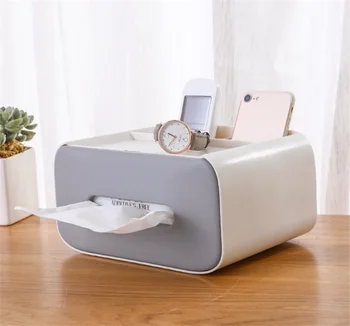 

Napkin Papers Box Holder Desktop Tissue Case Box Container Dust-proof Tissue Box Make up Storage Holder
