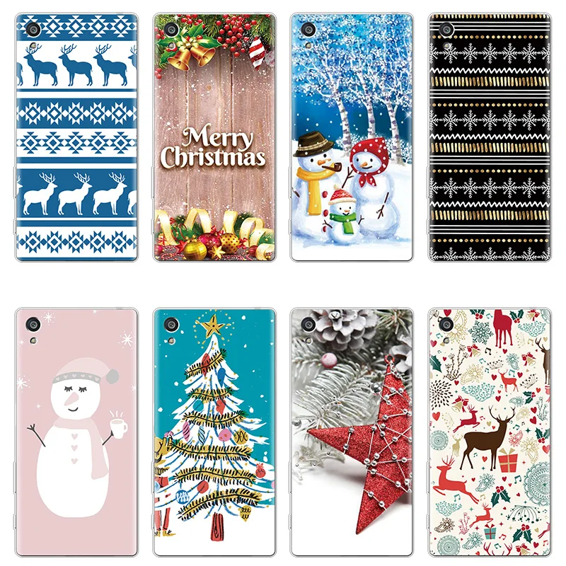

Merry Christmas Tree Soft TPU Cases For Sony Xperia XZ3 10 X Z5 L1 L2 XA XA1 XA2 Ultra XZ XZ1 XZ2 Plus Compact Case Coque Cover