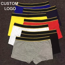 Customize Your Logo Pantalones Cortos Hombres Ropa Interior Transpirable Men Underwear De Los Hombres De Boxer Shorts