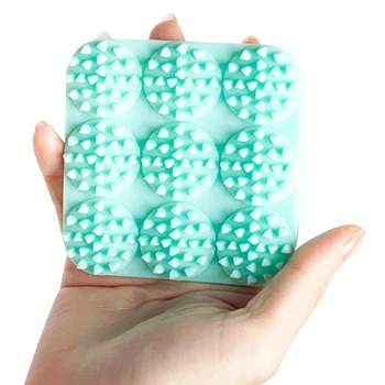 

Silicone Mini Head Brushes Square Shampoo Scalp Hair Styling Unisex Portable Tools Handheld Soft Massage Comb Meridian Washing