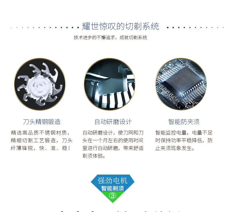 Da shuo DS-7701 стиль многофункциональная бритва три в одном Полностью моющийся бритва с Плавающей головкой натуральный продукт рекомендуется