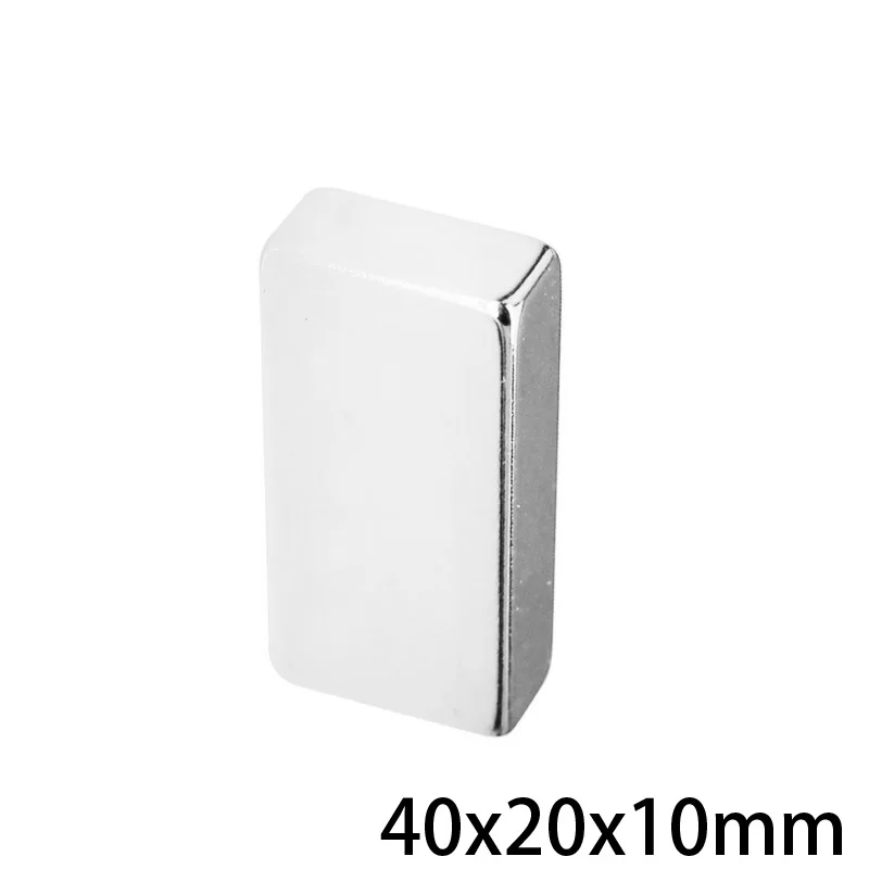 110PCS 40x20x10 Quadrate 강력한 자석 스트립 DIY 영구 자석 40x20x10mm 슈퍼 강력한 네오디뮴 자석 40*20*10mm