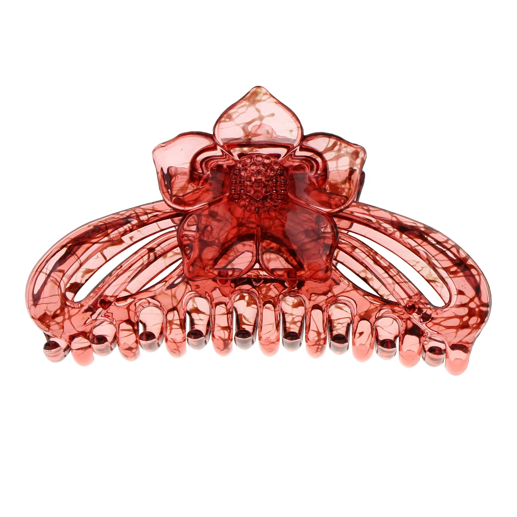 Semi-transparent Large Plastic Hair Claw Clip Hair Clamp Banana Clip