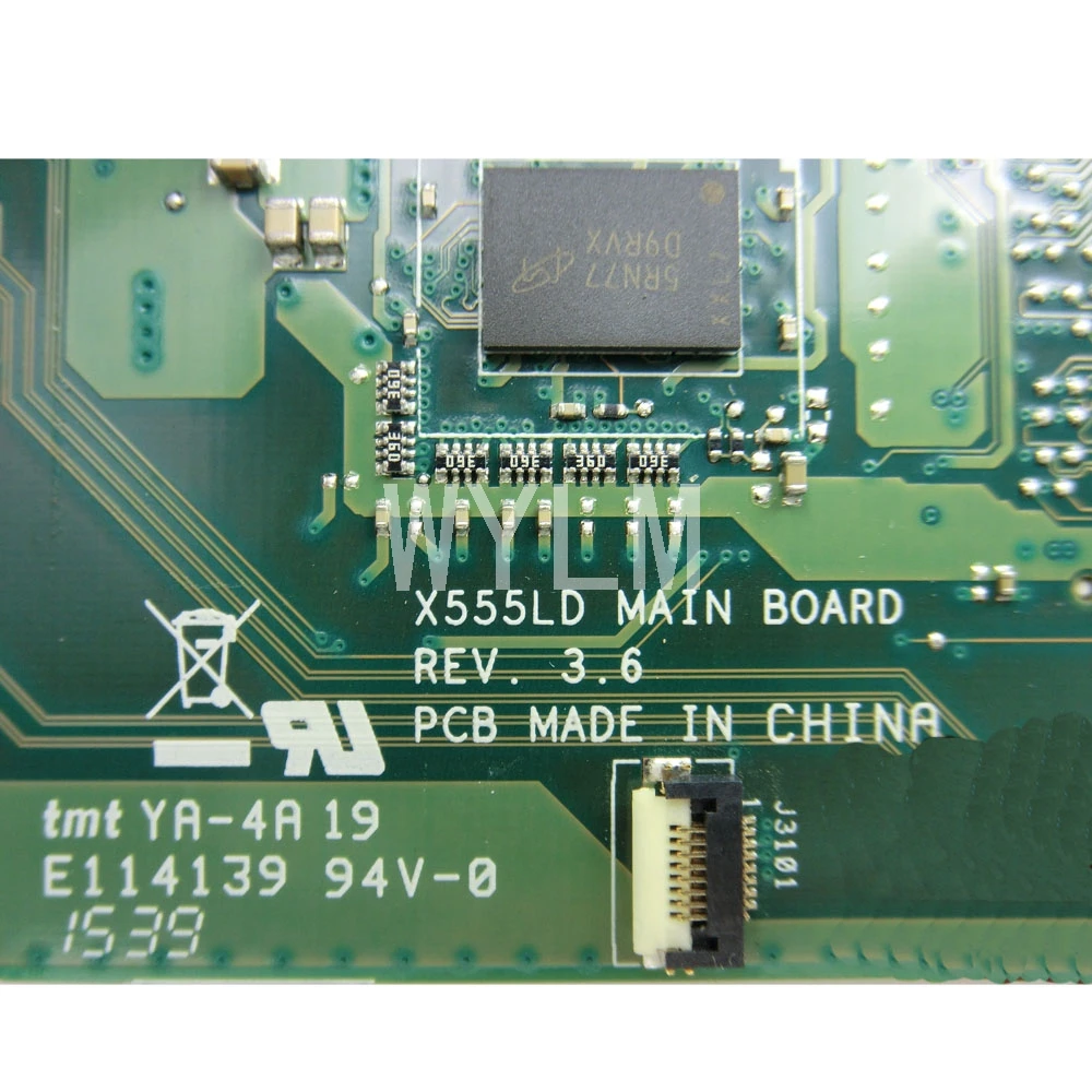 X555LA MAIN_BD._4G/i5-5200CPU материнская плата REV 3,6 интерфейс LVDS ДЛЯ Asus X555LA X555LAB X555LD X555L VM501L материнская плата для ноутбука