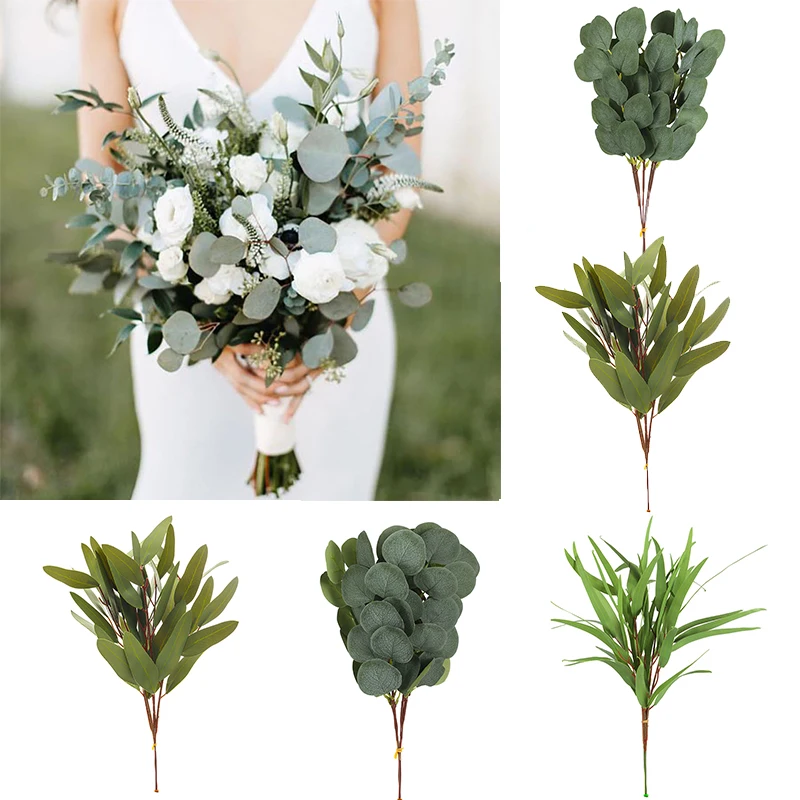 Details about   Artificial Eucalyptus Leaves DIY Foliage Bundle for Home Wedding Decoration UK 