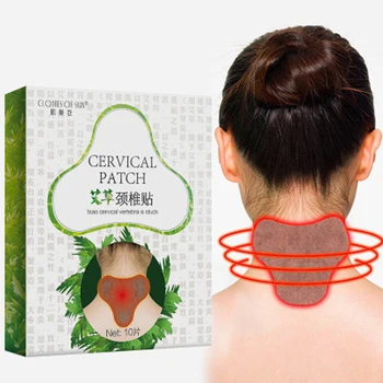 

10pc Health Care Cervical Patch Pain Plaster Relaxing Natural Wormwood Rheumatic Arthritis Plaster for Neck and shoulder Massage