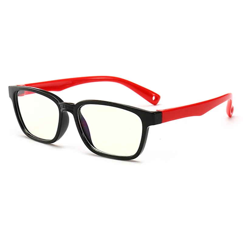 Гибкие детские оптические очки гибкие цельные безопасные очки простые зеркальные силиконовые анти-голубые легкие очки оправа для очков