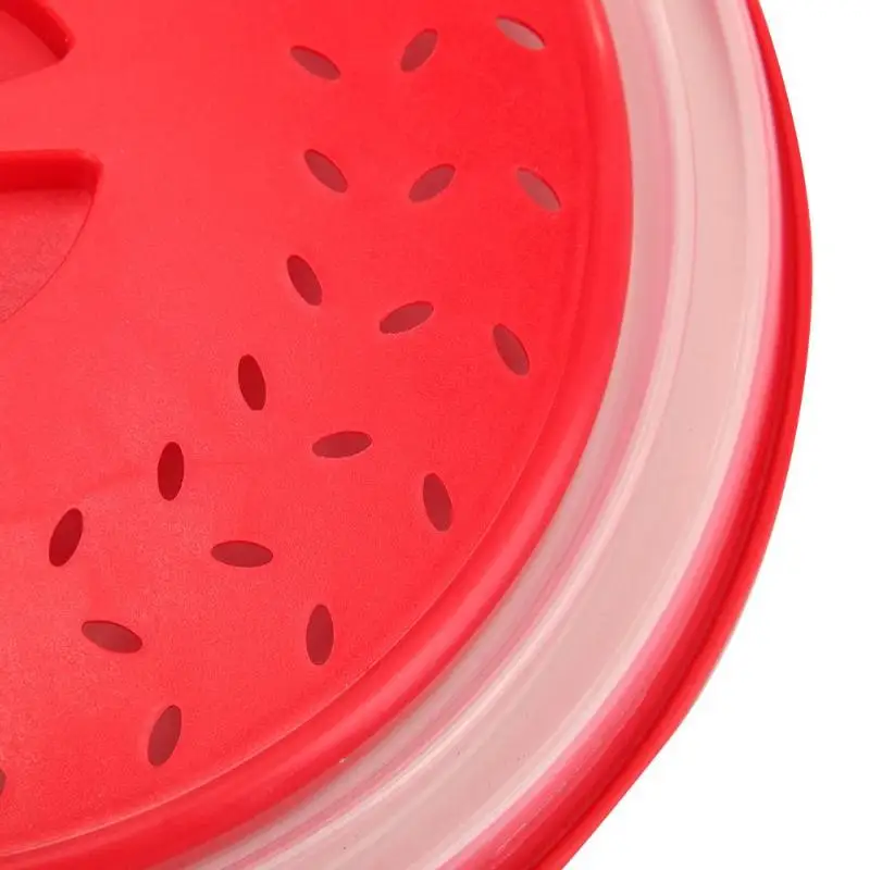 Foldable Microwave Oven Cover Lid Colander Strainer Kitchen Supply Tools Gadgets Vegetable Colander Strainer Lid Food prevention