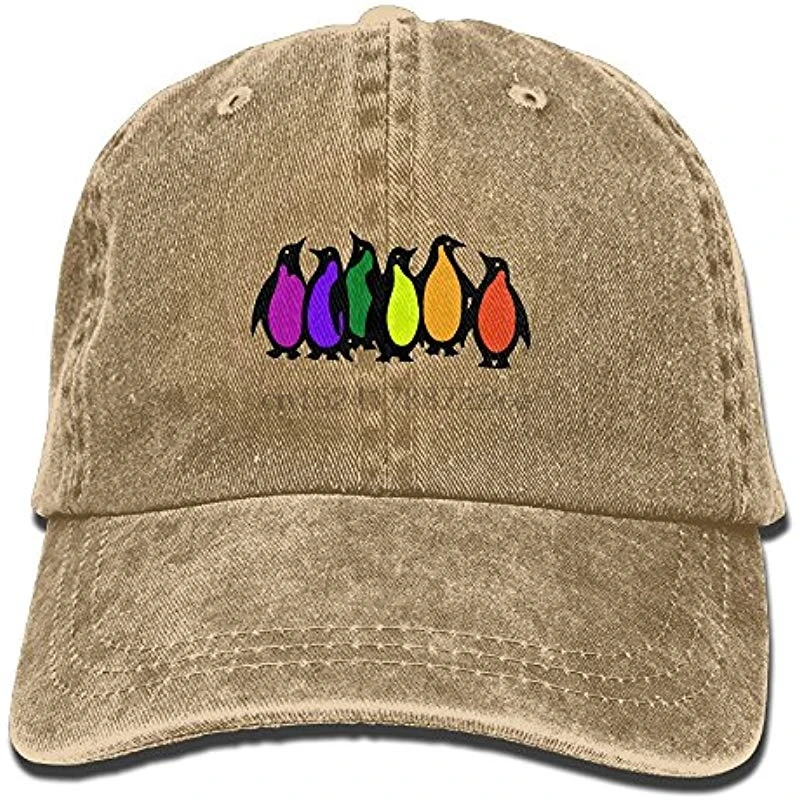 Gay Pride Rainbow Penguins, Спортивная Регулируемая бейсбольная Ковбойская шапка для взрослых