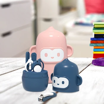 

4pcs Newborn Baby Nail Trimmer Care Set Kids Nail Clipper Scissor File Tweezer Daily Newborn Nail Shell Shear Manicure Kit