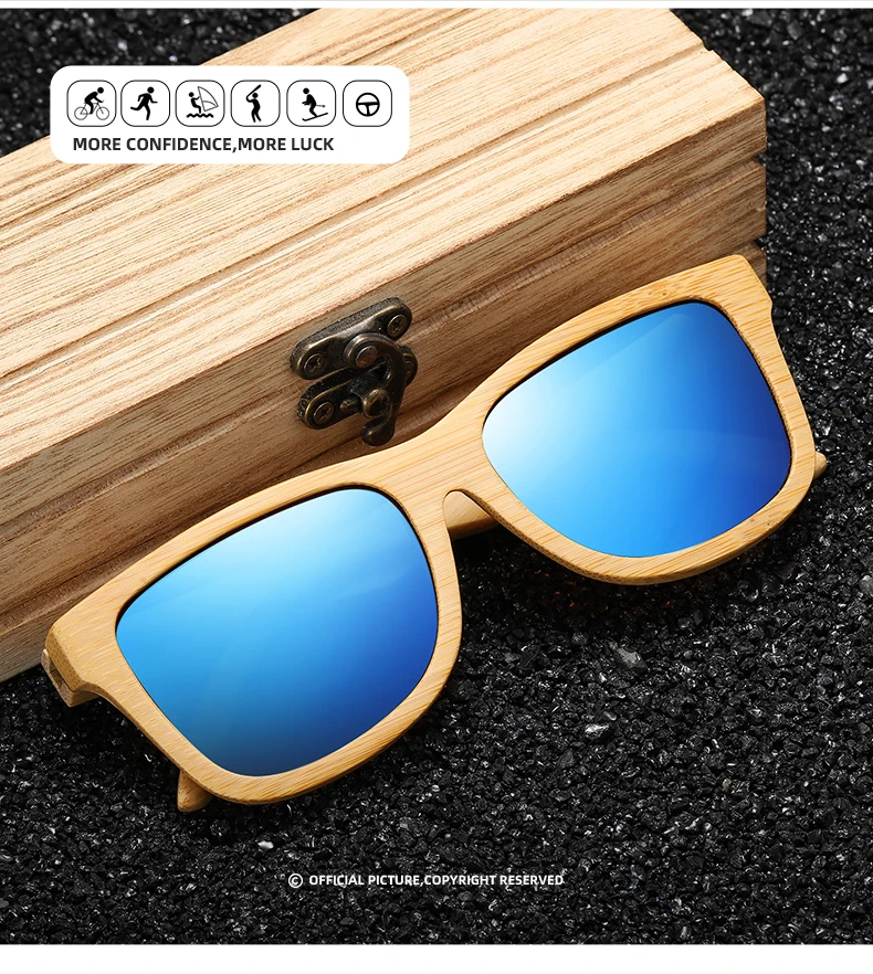 GM Настоящие Деревянные солнцезащитные очки, поляризационные деревянные солнцезащитные очки UV400, бамбуковые деревянные солнцезащитные очки, брендовые, Прямая поставка