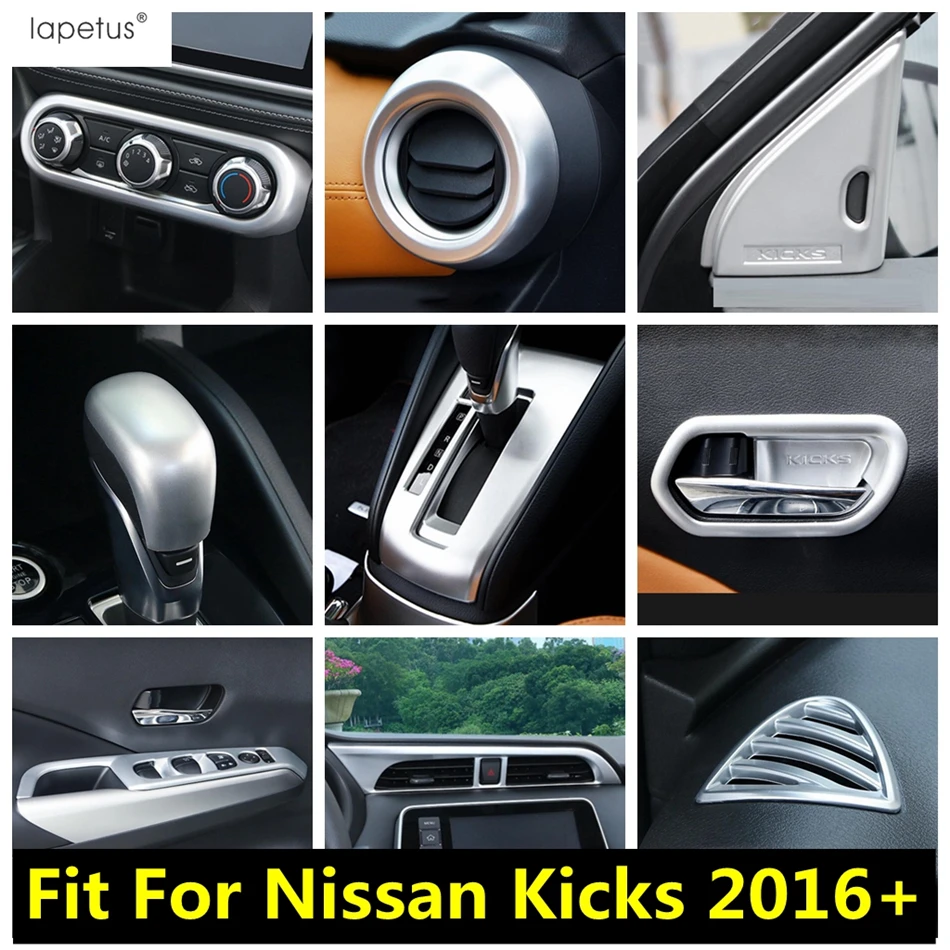 Matte Accessories For Nissan Kicks 2016 2021 Abs Central Middle Air
