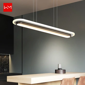 

WANMING Modern Pendant Chandelier Light LED Dining Room Pendant Lamp on Line Fixtures Cord Adjustable Iron+Acrylic Dining Ro
