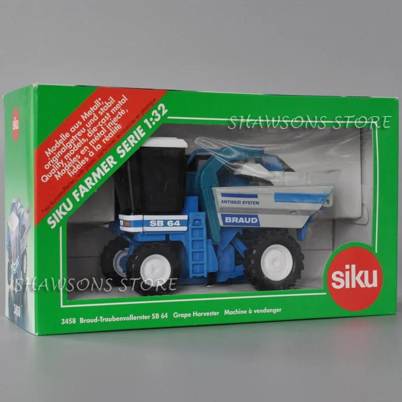 Siku 3458 фермер серия 1:32 виноградный комбайн литья под давлением модели грузовиков игрушки миниатюрный автомобиль Реплика