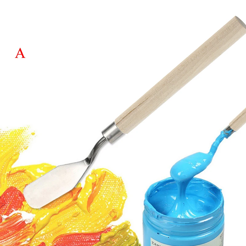 Palette Oil Mix Pigment Texture Artist Spatula Drawer watercolor Student Art Draw Painter Paint Tool Scrape Scraper Knife
