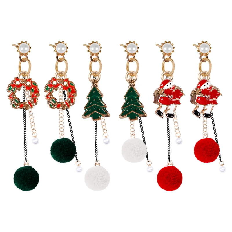 2020 Christmas Earrings Series Christmas Theme Cute Simple Fashion