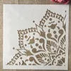 30*30cm Mandala 1/4 Wheel Round Geometry DIY Layering Stencils Painting Scrapbook Coloring Embossing Album Decorative Template ► Photo 2/5