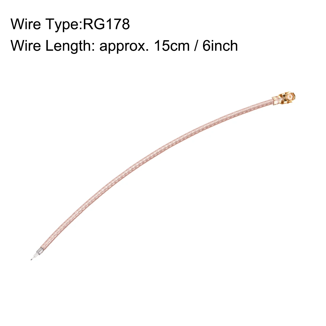uxcell U.FL Connector RF Adapter 6inch Length RG178 Extension Antenna Pigtail Cable for WiFi Router UF.L/3G/GSM/4G Module