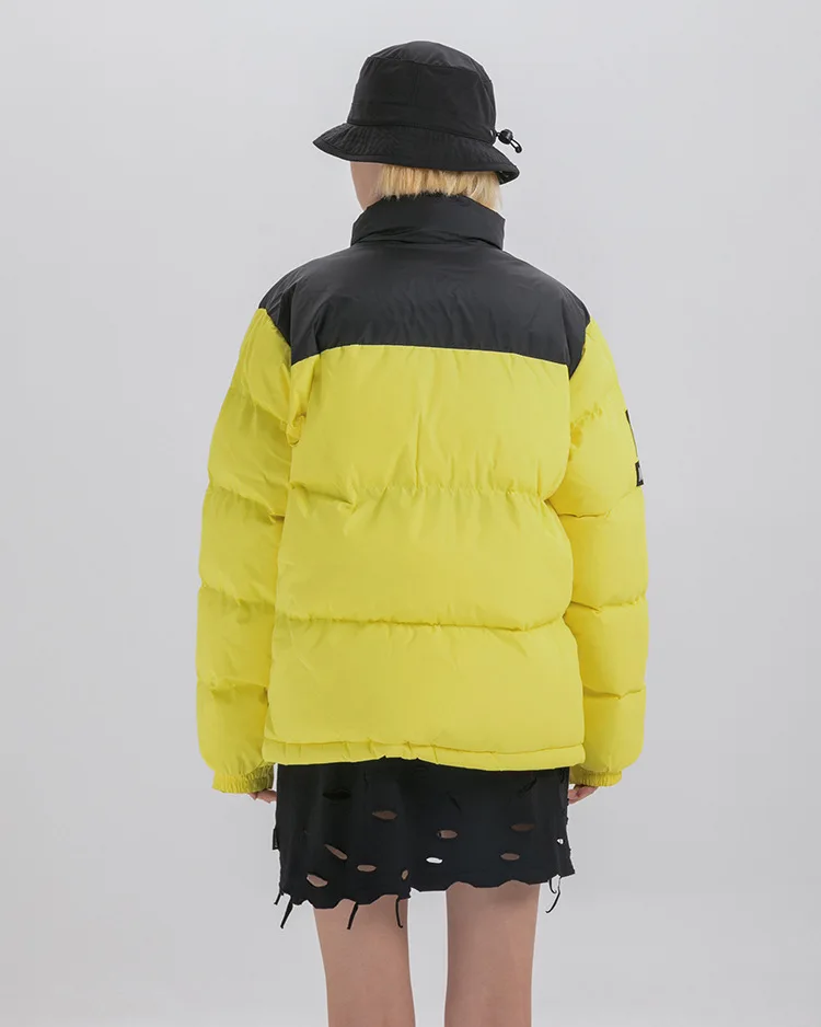 Seveyfan Марка NEW FASHION Hi Street в стиле «хип-хоп» мужские парки Цвет блока лоскутное Теплая плотная куртка зимняя Повседневное верхняя одежда с рисунком для мальчиков R2449