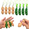 2pcs Squeeze Bean Peanut and Pea Fidget Toys Keychain Sensory Gift for  Kids Adults Release Stress and Anxiety Stress Relieving