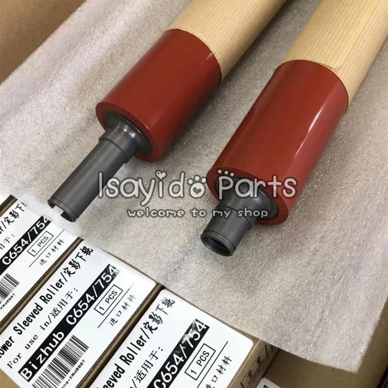 Menor do Fusor Rolo de Pressão 1x para Konica Minolta Bizhub C554e C654e C754e c 554 654 754 C554 C654 C754