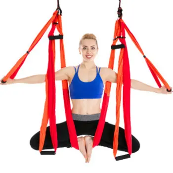 

6 Handles Aerial Yoga Hammock Swing Anti-Gravity Fitness Invertion Pilates Sling Fitness Inelastic Rope Home Gym Exercise