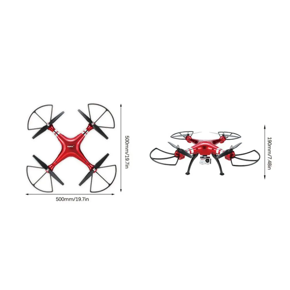 Профессиональный беспилотник Syma X8HG 2,4G 4ch 6 Axis с 8MP широкоугольной Hd камерой RC Quadcopter RTF режим удержания высоты RC вертолет