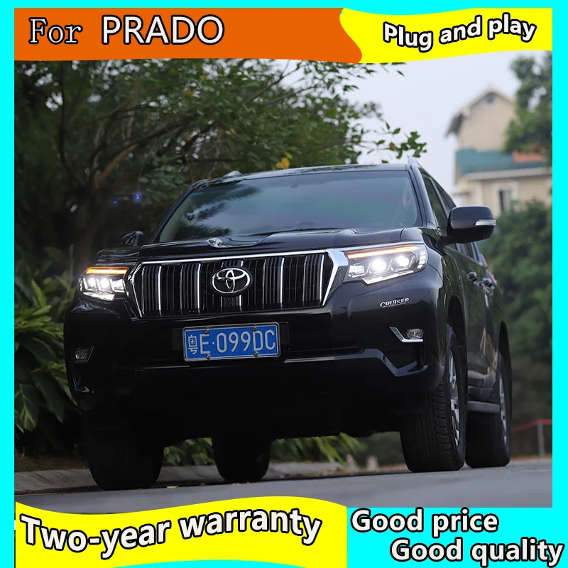 Автомобильный Стайлинг для Toyota Prado полный фары 2018 новый светодиодный задний