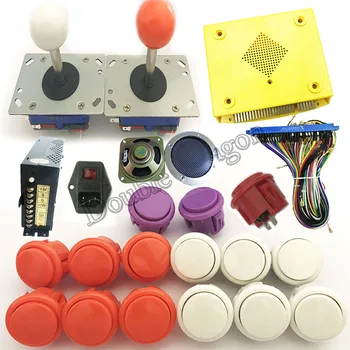 

diy arcade cabinet kit pandora 5S 999/1660/2600 in 1 game board arcad joystick/copy sanwa push button/Wire harness/power supply