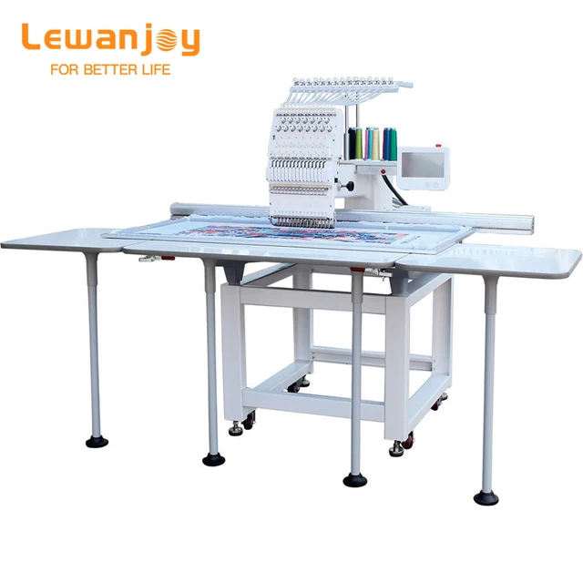 12/15 Needles High-Speed Embroidery Machine | 500*1200mm Area for Caps, T-Shirts, and More