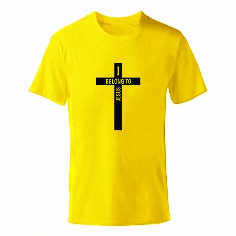Модная футболка, мужские футболки из хлопка с крестиком, летние футболки для мальчиков, футболка для катания на коньках, топы с короткими рукавами, принт «христианская вера»