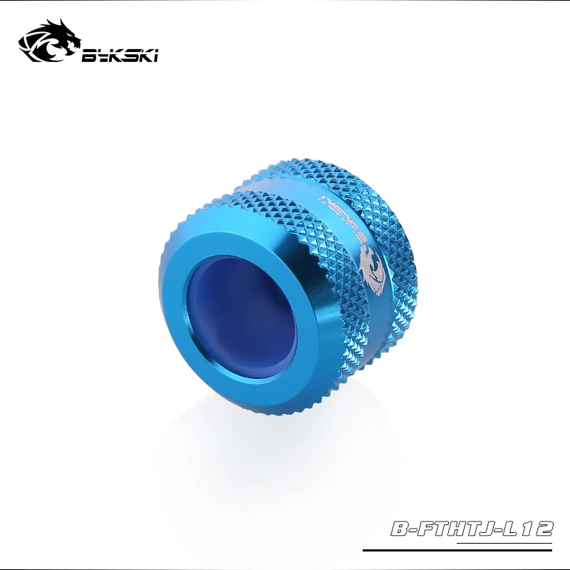 blue 4 шт./партия BYKSKI OD12mm фитинг для жесткой трубки ручной Компрессионный фитинг G1/4 ''Компьютерные аксессуары для установки использовать для жесткая трубка - Цвет: blue