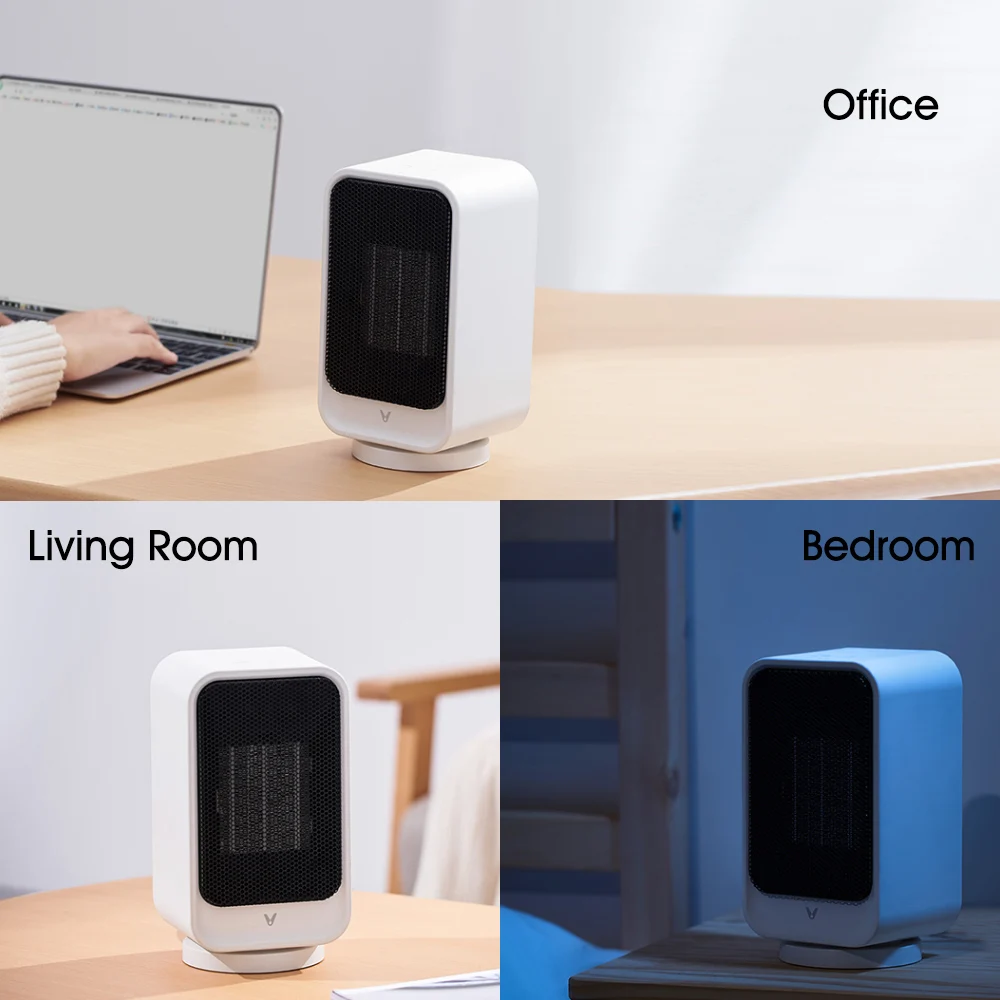 Xiaomi VIOMI VXNF02 мини электрический обогреватель 800 Вт Настольный 60 ° широкоугольный обогреватель с холодными и теплыми моделями Настольный обогреватель