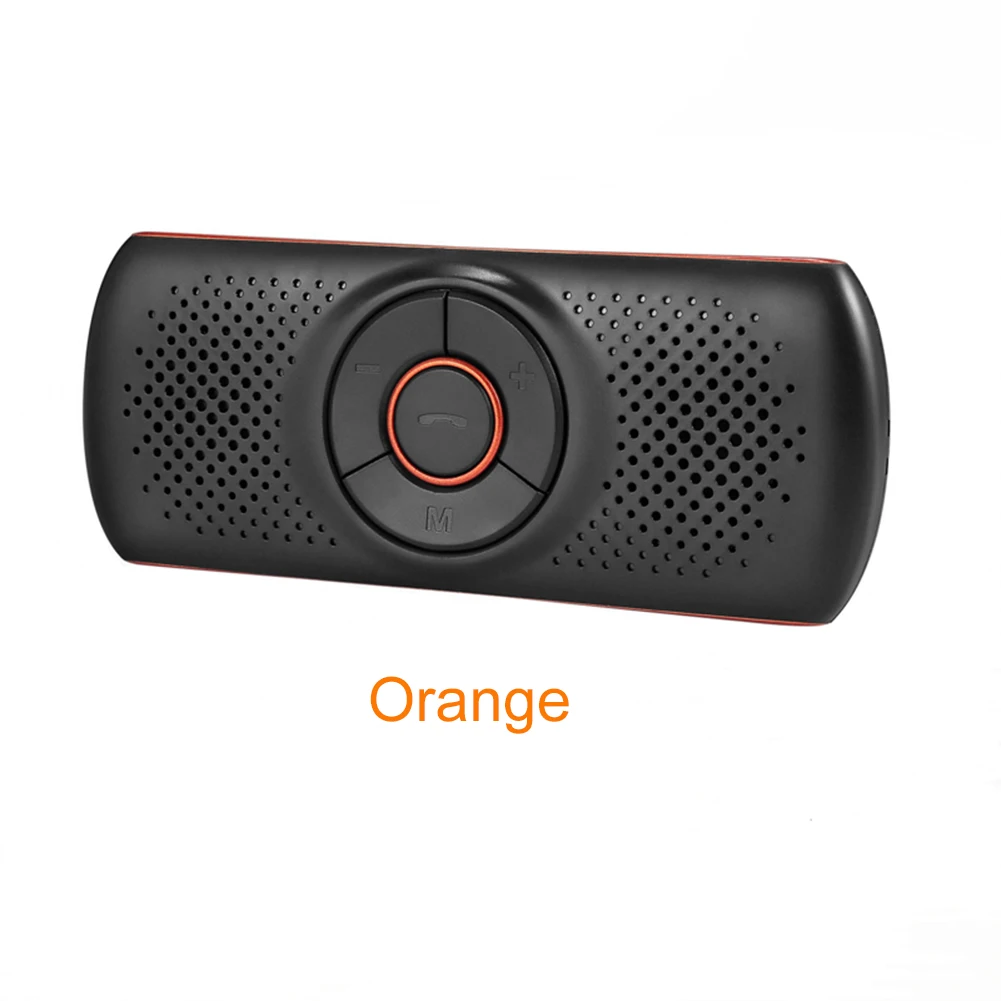 Orange Комплект Bluetooth авто комплект беспроводной связи Bluetooth для автомобиля набор Громкая связь динамик телефон многоточечный солнцезащитный козырек динамик для телефонов смартфонов - Название цвета: Orange