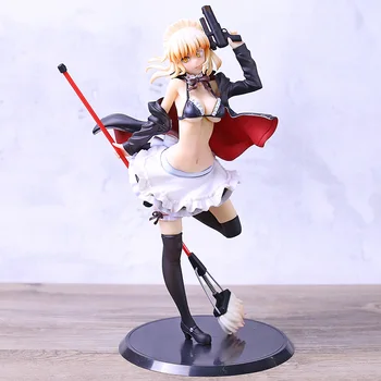 

Fate/Grand Order Maid Balck Saber Alturia Pendragon Alter PVC Figure Sexy Girl Model Toy Figurals