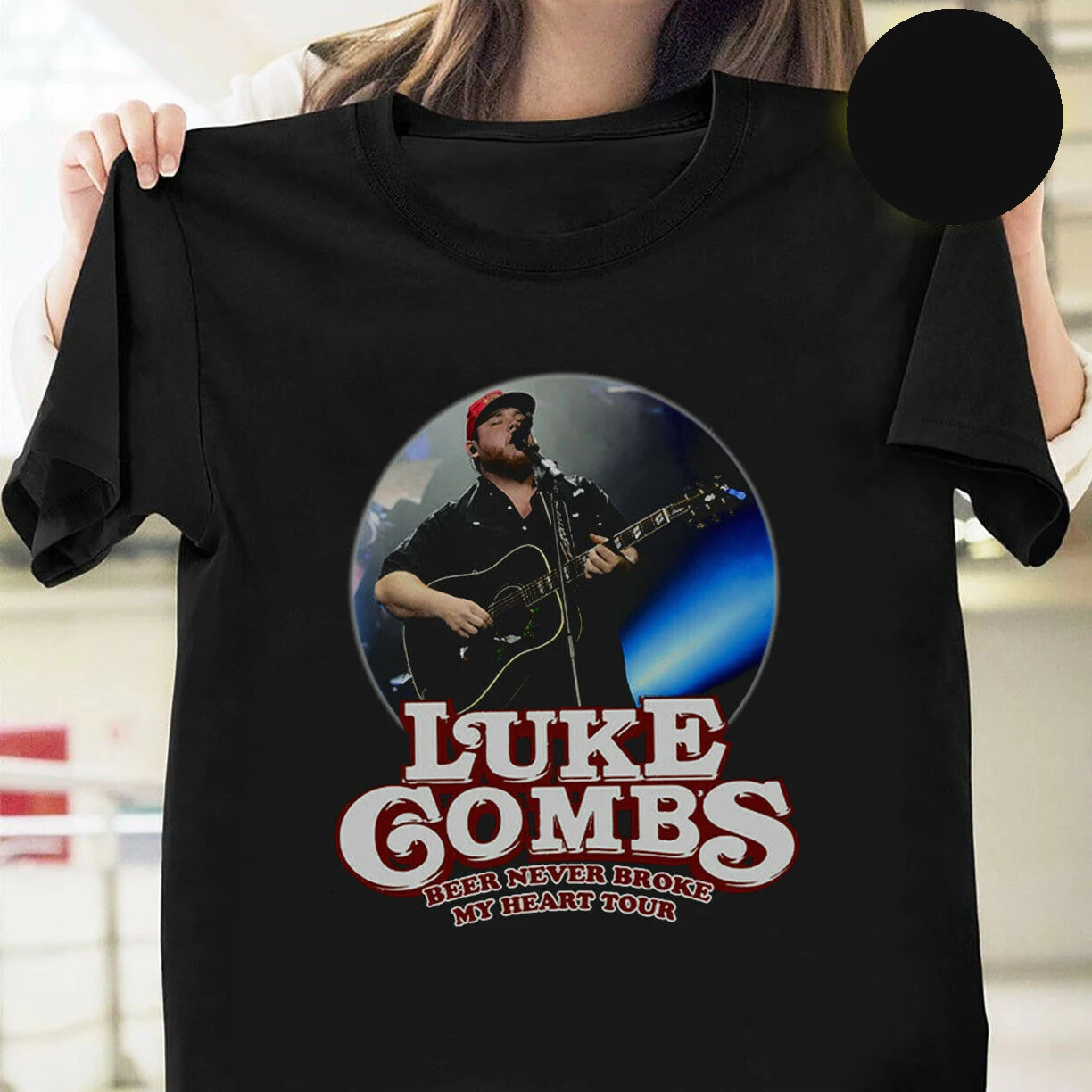 Luke Combs Beer Never break My Heart Tour Concert 2019 Футболка Черный Размер New Новая модная мужская
