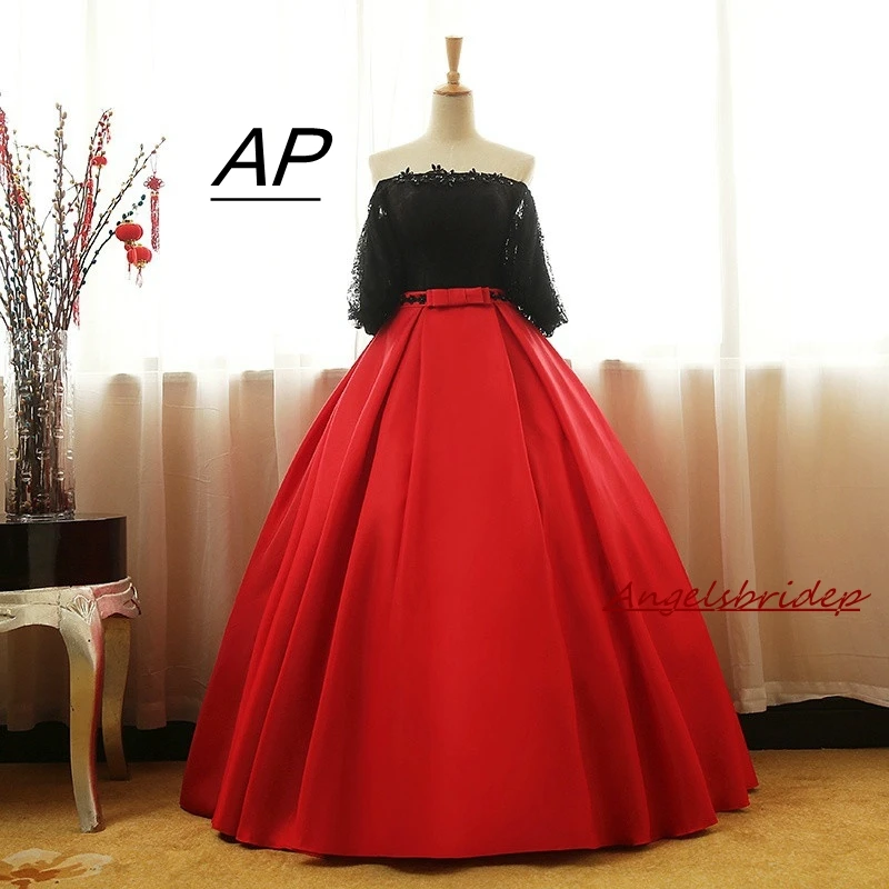 Элегантное бальное платье с вырезом лодочкой платья для Quinceanera 2021 белые красные