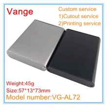 1 шт./лот Чехлы для электроники 57*13*73 мм 6063-T5 алюминиевые проектные коробки корпус для цифрового аудио продукта