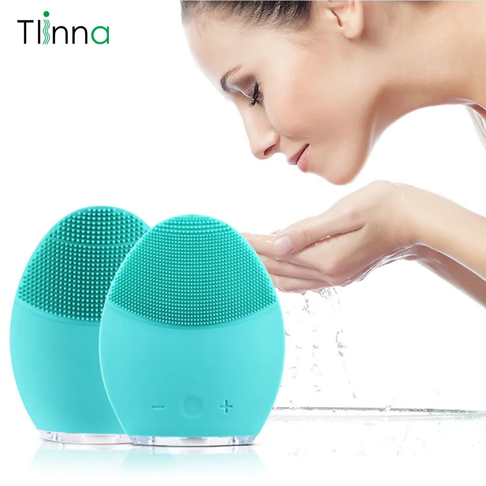 Electric Face Washing Cleaning Massage Brush Waterproof Silicone Facial