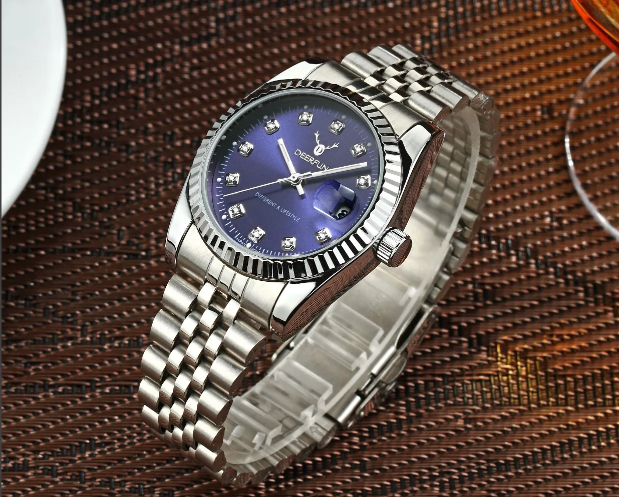 Швейцарские часы oyster perpetual Rolexable datejust MIYOTA, кварцевые классические деловые золотые часы с алмазной поверхностью reloj hombre