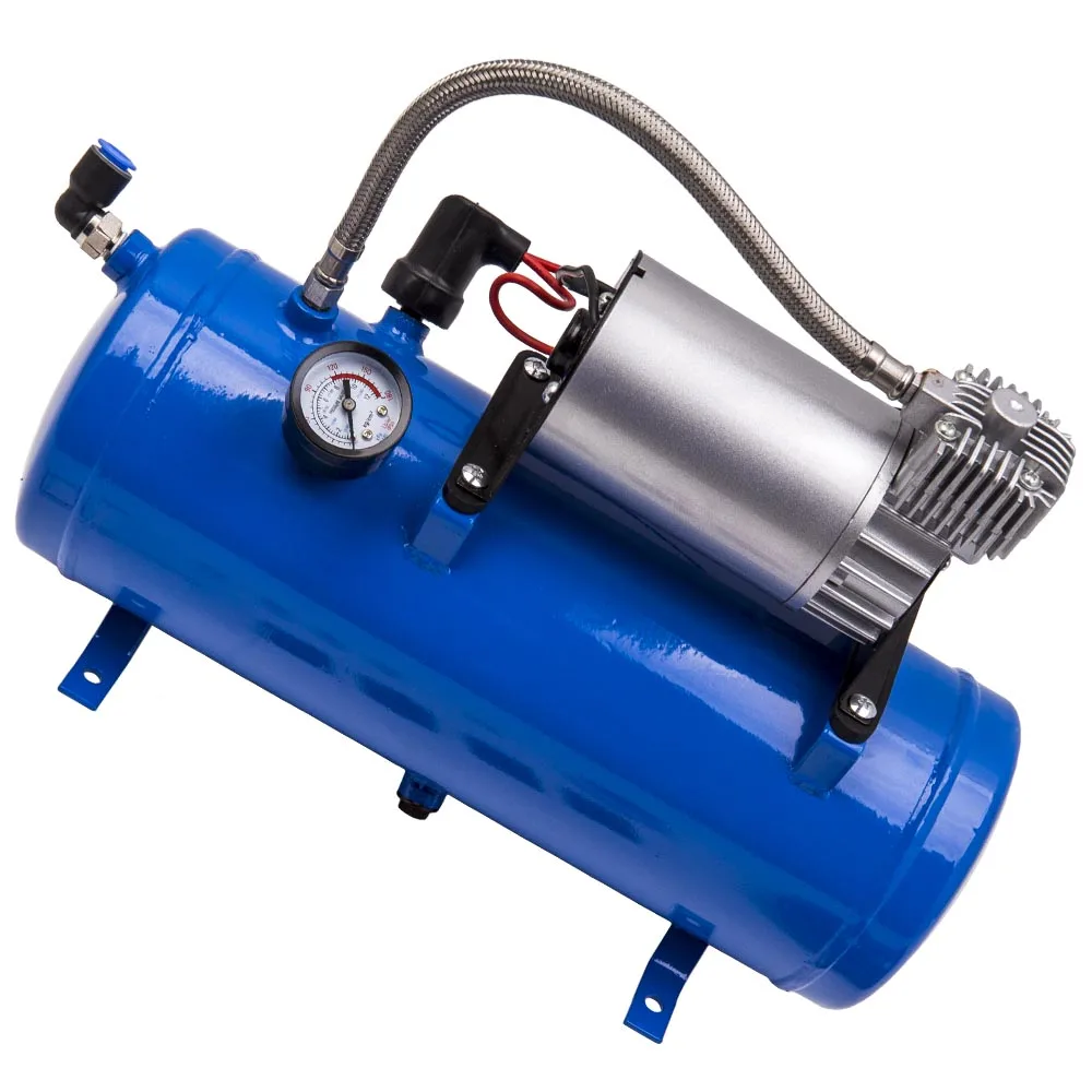 Воздушный компрессор с 6L танком 120/150 PSI 12V для воздушного рога вагона грузовика RV